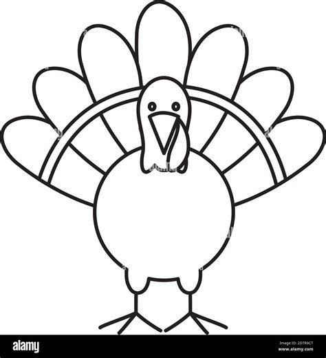Animated Turkey Black And White