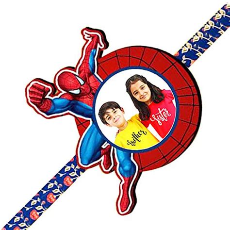 Buy FUN2SHH Art Photo Rakhi 2 IN 1 Spider Man (Photo Rakhi Cum Fridge ...