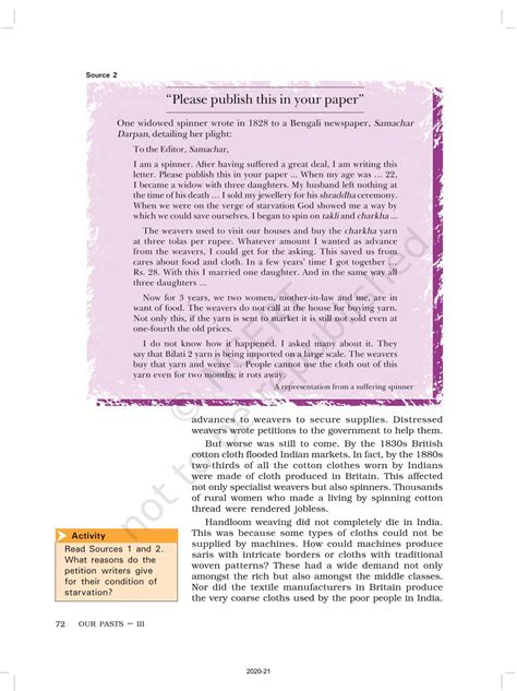 Weavers Iron Smelters And Factory Owners - NCERT Book of Class 8 ...