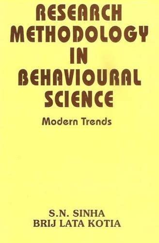 Research Methodology in Behavioural Science : Sinha, S. N.: Amazon.in ...