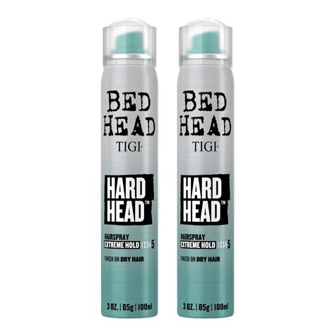 Bed Head by TIGI Hard Head Hairspray, Extra Strong Hold, Travel Size 3 ...