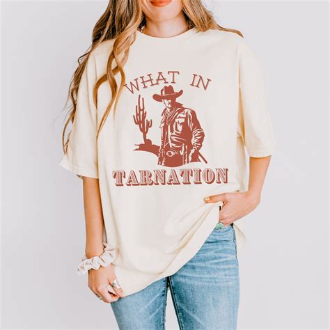 Western Graphic T-shirt, What in Tarnation Cowboy Tee, Wild West T ...