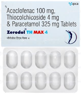 Zerodol Th Max 4/325 MG | Order Zerodol Th Max 4/325 MG Tablet Online ...