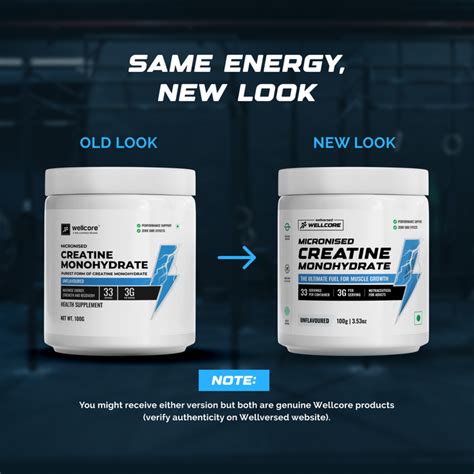 Wellcore - Micronised Creatine Monohydrate (100g, 33 Servings) | 100% ...