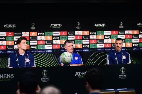 Press Conference ahead of the UEFA Europa Conference League final ...