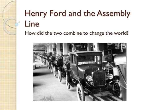 Henry Ford First Assembly Line 的图像结果