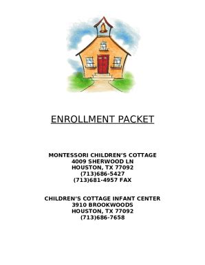 enrollment packet montessori children's cottage 4009 ... Doc Template ...