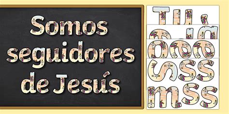 Letras: Somos seguidores de Jesús | Twinkl (teacher made)
