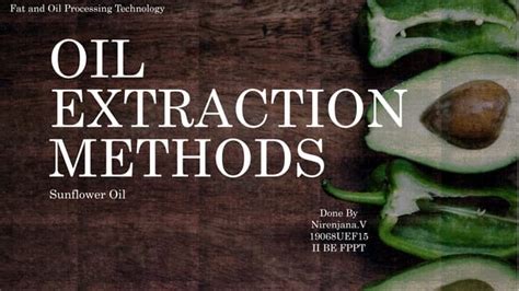 Image result for Oil Extraction Methods