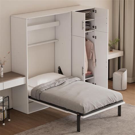 Merax Twin Size Murphy Bed with Lockers and India | Ubuy