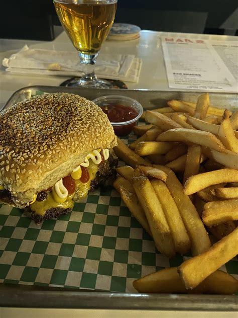 classic smash burger from Taco Sublime at Marz Brewing : r/chicagofood