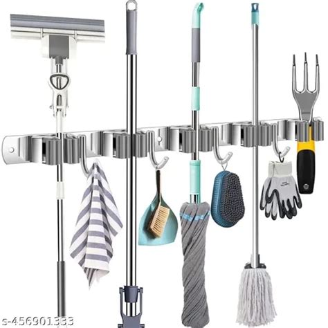 Buy Heinriched Mop and Broom Holder Wall Mount Heavy Duty, Sturdy ...