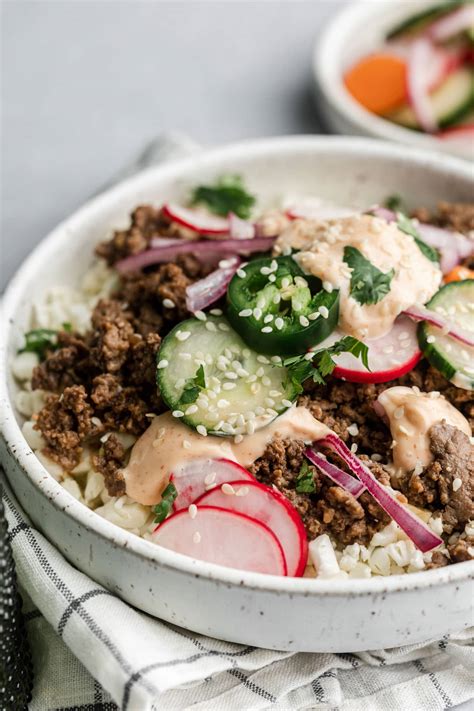 Beef Banh Mi Bowls - Wholesomelicious