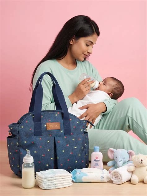 Cuddle Carry Tote Diaper Bag- Blue