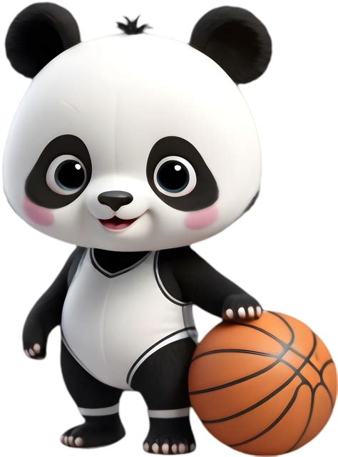 Happy Panda Basketball Player, Joyful Mascot. . 50170103 PNG
