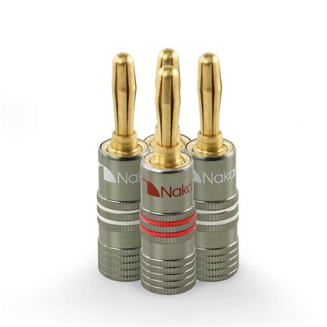 Nakamichi Ultimate Series 24k Gold Plated Beryllium Red Copper Banana ...