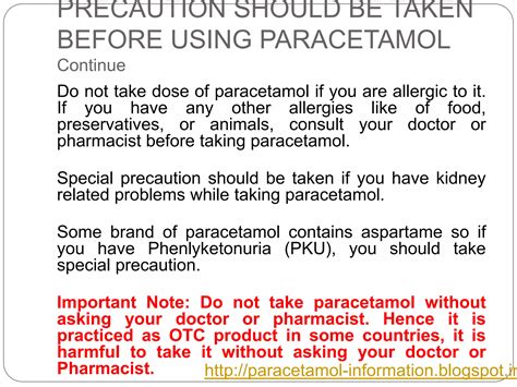 Paracetamol information ppt | PPTX