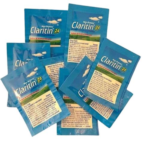 Claritin Allergy Tablet Single Dose Box of 25 - Impressions In Flight
