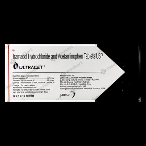 ULTRACET TABLET 15'S Price, Uses, Side Effects & Substitutes | Medkart