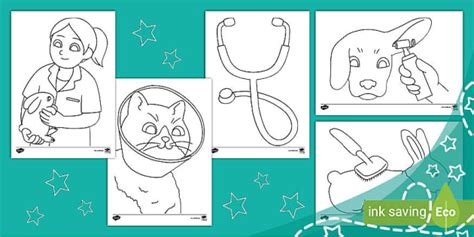 My First Vets Colouring Pack (teacher made) - Twinkl