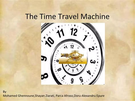 Image result for Time Travel Machine Examples