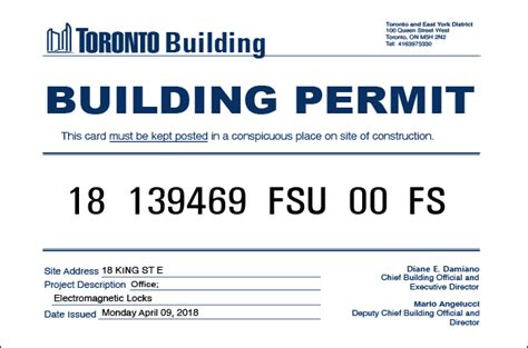 Image result for Building Permit Example