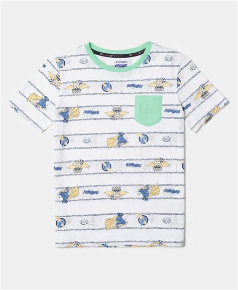 Buy Boy's Super Combed Cotton Printed Half Sleeve T-Shirt - Assorted ...