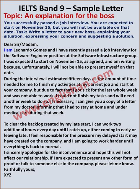 Ielts letter writing samples for band 9 – Artofit