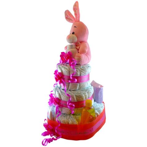 Torta Pannolini Dodot E Johnson - Regalo Neonato 45 Pannolini Taglia 3