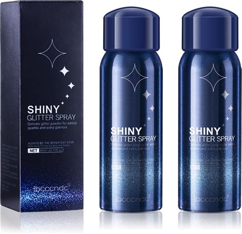 RoseFlower 2pcs Glitter Spray, Body Glitter Spray for Hair Face Skin ...