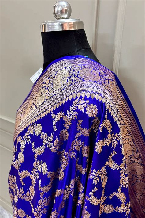Auda Moglai Jaal Katan Silk Banarasi Saree – Mohsin Textiles