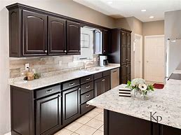 Image result for Kitchen Colors with Dark Brown Cabinets
