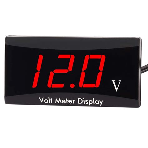 [Upgraded Version] Kinstecks Motorcycle Voltmeter DC 12V Digital ...