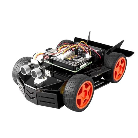 SunFounder Raspberry Pi Car Robot Kit, 4WD HAT Module, Ultrasonic ...