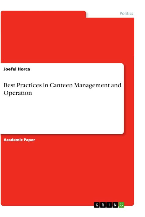Buy Best Practices in Canteen Management and Operation Book Online at ...