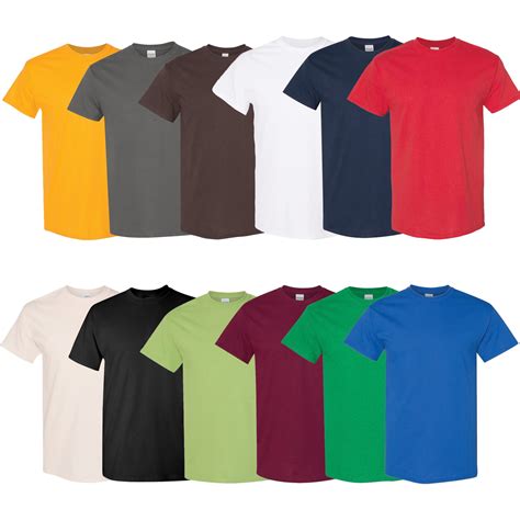 Gildan Heavy Cotton Assorted Mix Color Tee Shirts - Bulk T-Shirts ...