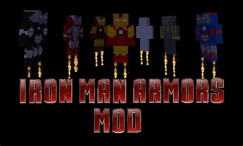 Iron Man Suits Minecraft Mod 的图像结果