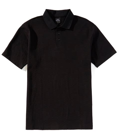 Armani Exchange Solid Short Sleeve Polo Shirt | Dillard's
