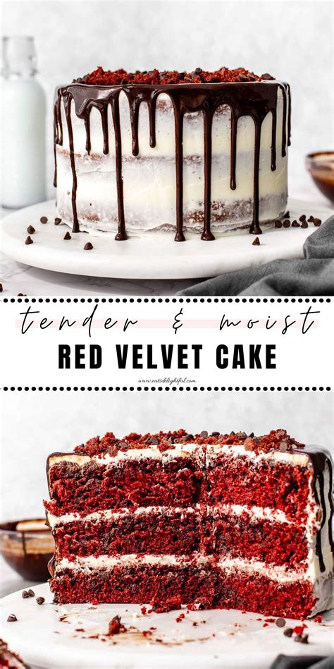 Red velvet chocolate chip cake – Artofit