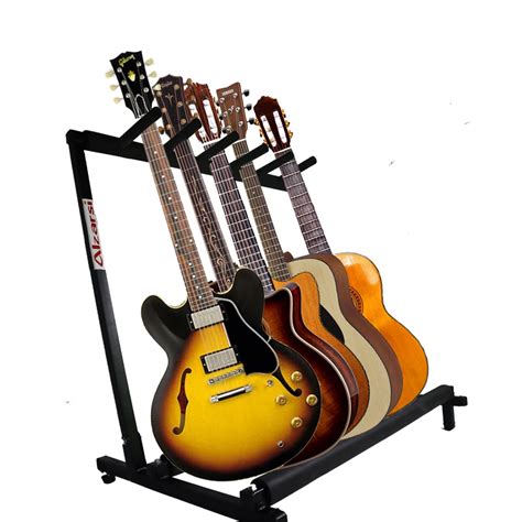 Alzarsi Universal Multi Guitar Stand Rack 5 Multiple Holder/Instrument ...