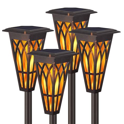 Buy Solar Torch Lights – Solar Flame Torch Lights Outdoor 4 Pack 2 ...