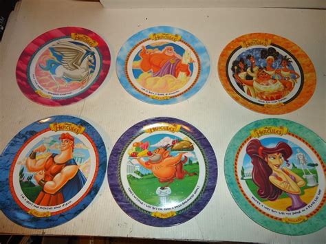 McDonald's Disney Hercules Collector Plastic Plates 1997 Complete Set ...
