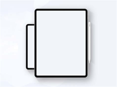 Free Apple iPad Pro and Pencil Mockup (FIG)