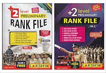 LAKSHYA +2 LEVEL PRELIMINARY RANK FILE Vol 1 and 2 [ POLICE, EXCISE ...
