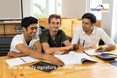 How to verify signature in GPAT Application Form 2026? | CollegeDekho