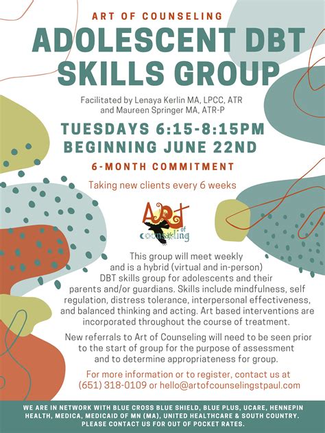 Adolescent DBT Skills Group – Art of Counseling