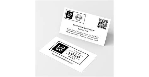 Business Cards with QR Code and Logo 的图像结果