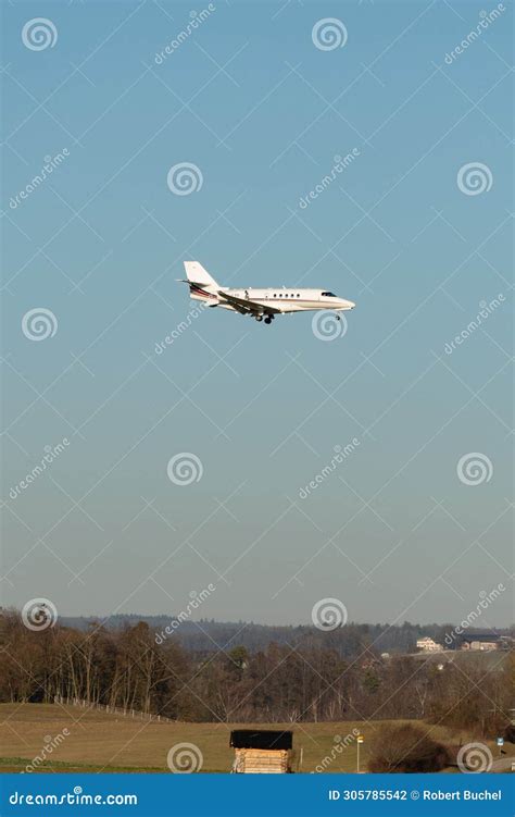 CS-LTT Net Jets Europe Cessna 680A Citation Latitude Jet in Zurich in Switzerland Editorial ...