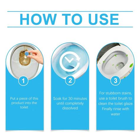 16 Tabletes de Limpeza de Banheiro para Remover Odores, Manchas e ...
