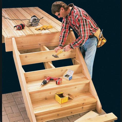 How to Build Deck Stairs (DIY) | Family Handyman